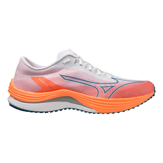 Men's Mizuno Wave Rebellion Flash, White/Silver, 13 D Medium