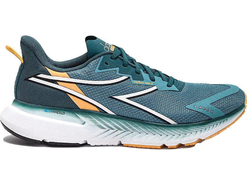 Men's Diadora Mythos Blushield Volo 4, Brittany Blue/Mediterranea, 7 D Medium