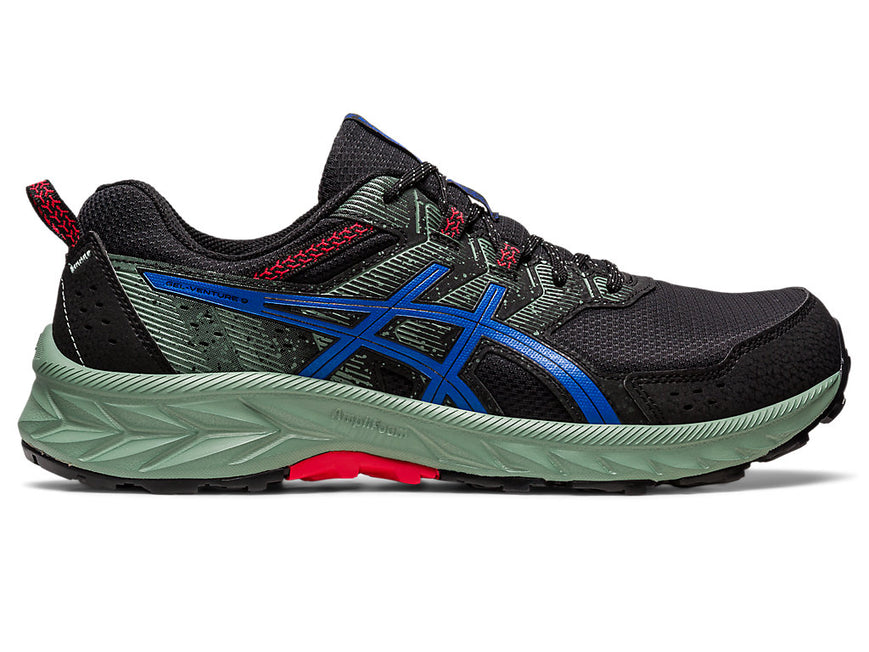 asics running gear for men Men's Asics Gel-Venture 9, Black/Tuna Blue, 14 D Medium