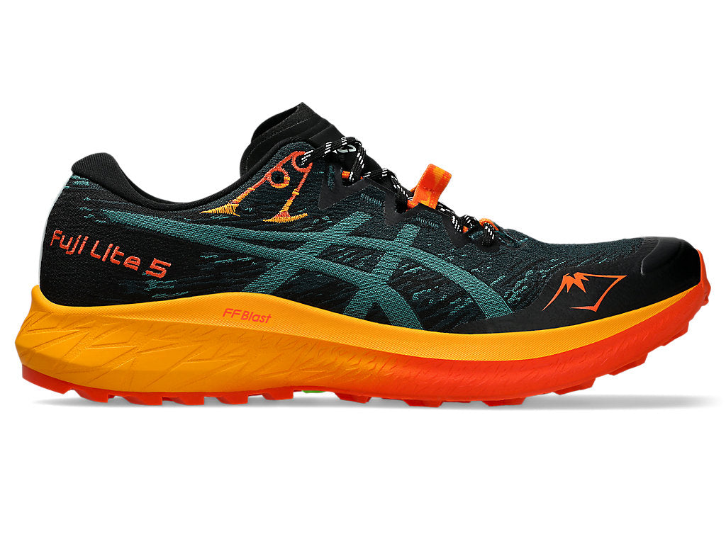 Men's Asics Fuji Lite 5, Saxon Green/Rainy Lake, 7.5 D Medium