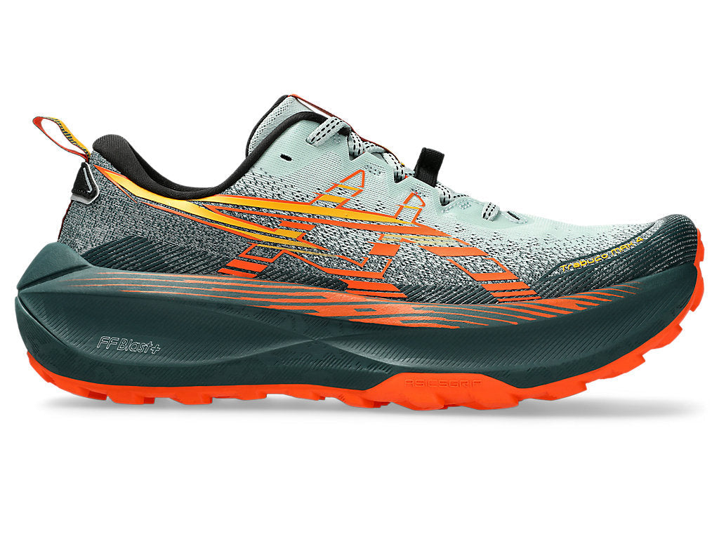 Men's Asics Trabuco Max 4, Cold Moss/Nova Orange, 12.5 D Medium