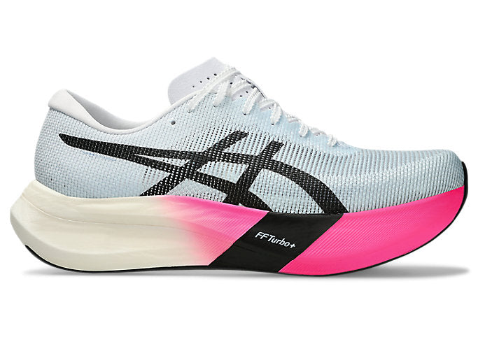 Men's Asics Metaspeed Edge+, Light Blue/Black, 9.5 D Medium