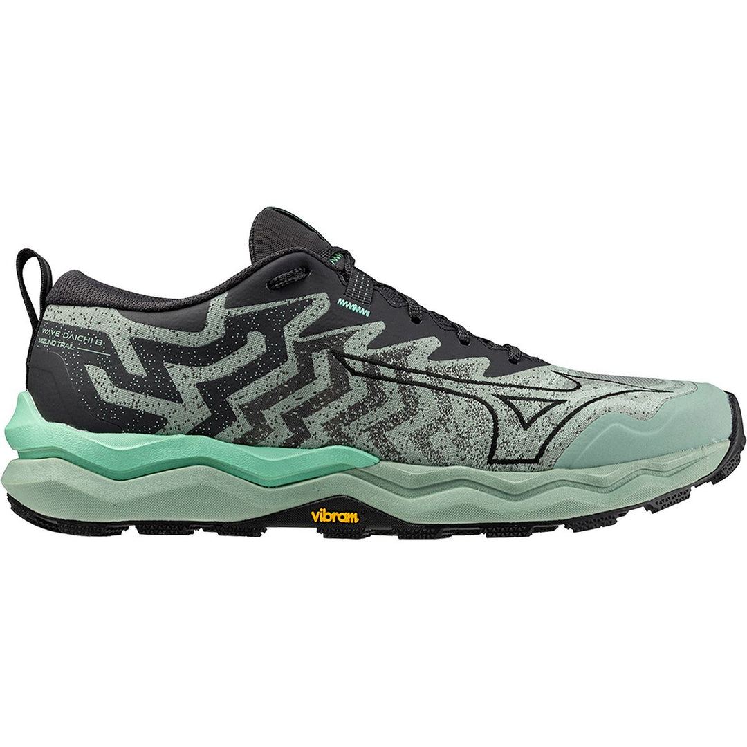 Men's Mizuno Wave Daichi 8, Greyed Jade/Black Oyster, 10 D Medium