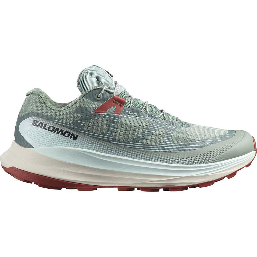 Men's Salomon Ultra Glide 2, Lily Pad/Bleached Aqua/Hot Sauce, 12 D Medium