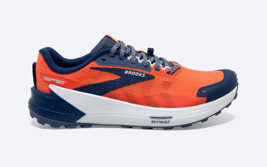 Men's Brooks Catamount 2, Firecracker/Navy/Blue, 8 D Medium