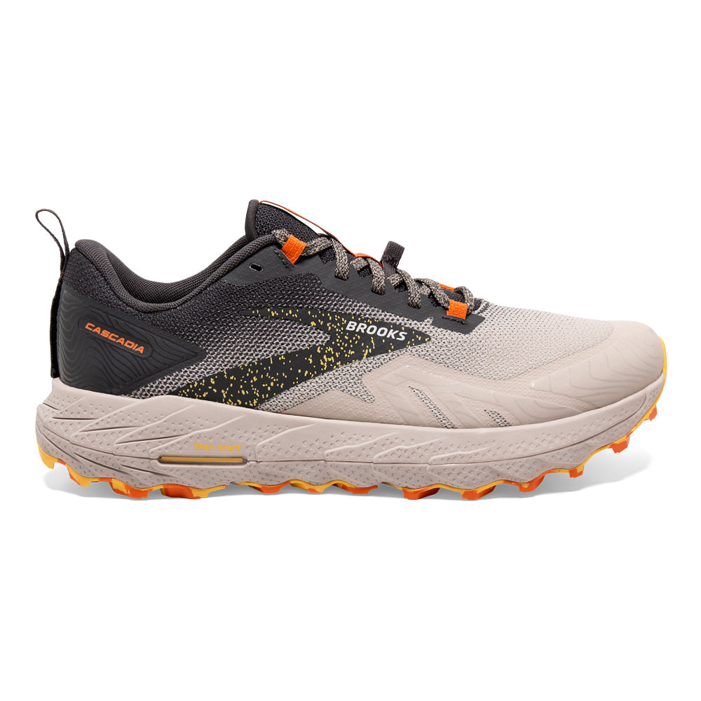 Men's Brooks Cascadia 17, Chateau Grey/Forged Iron, 8.5 D Medium