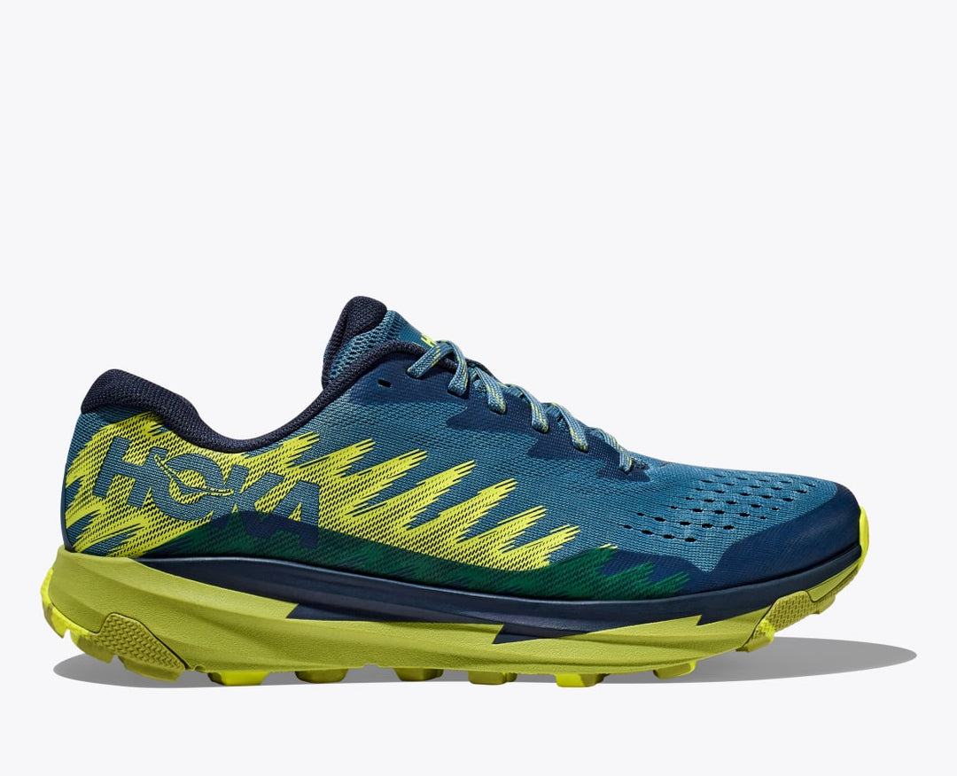 Men's Hoka Torrent 3, Blue Steel/Dark Citron, 10 D Medium