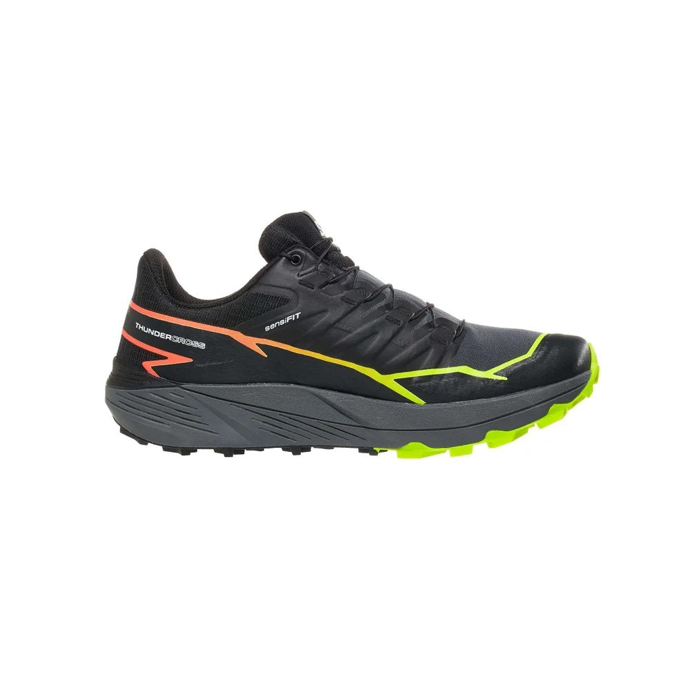 Men's Salomon Thundercross, Black/Quiet Shade/Fiery Coral, 11.5 D Medium