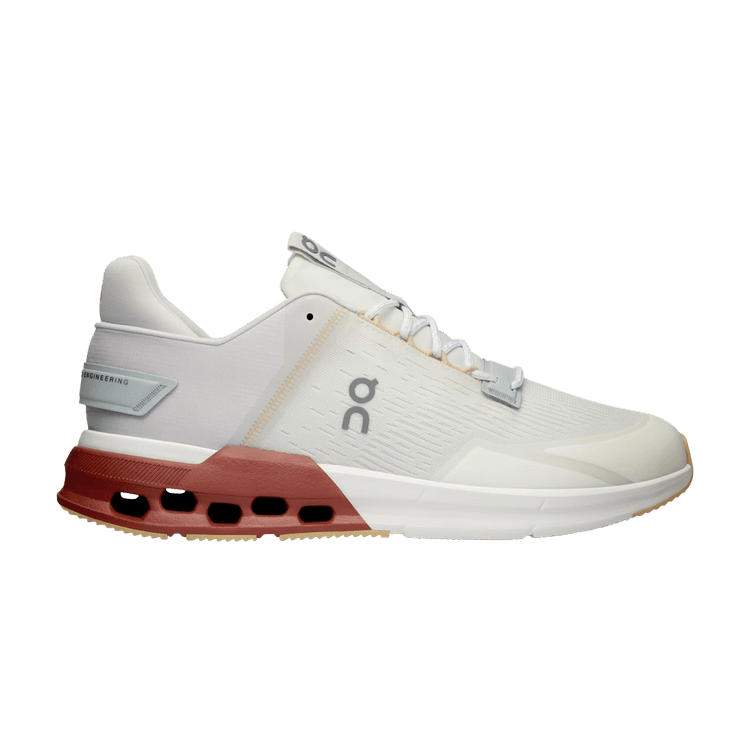 Men's On Cloudnova Flux, Undyed-White/Auburn, 13 D Medium