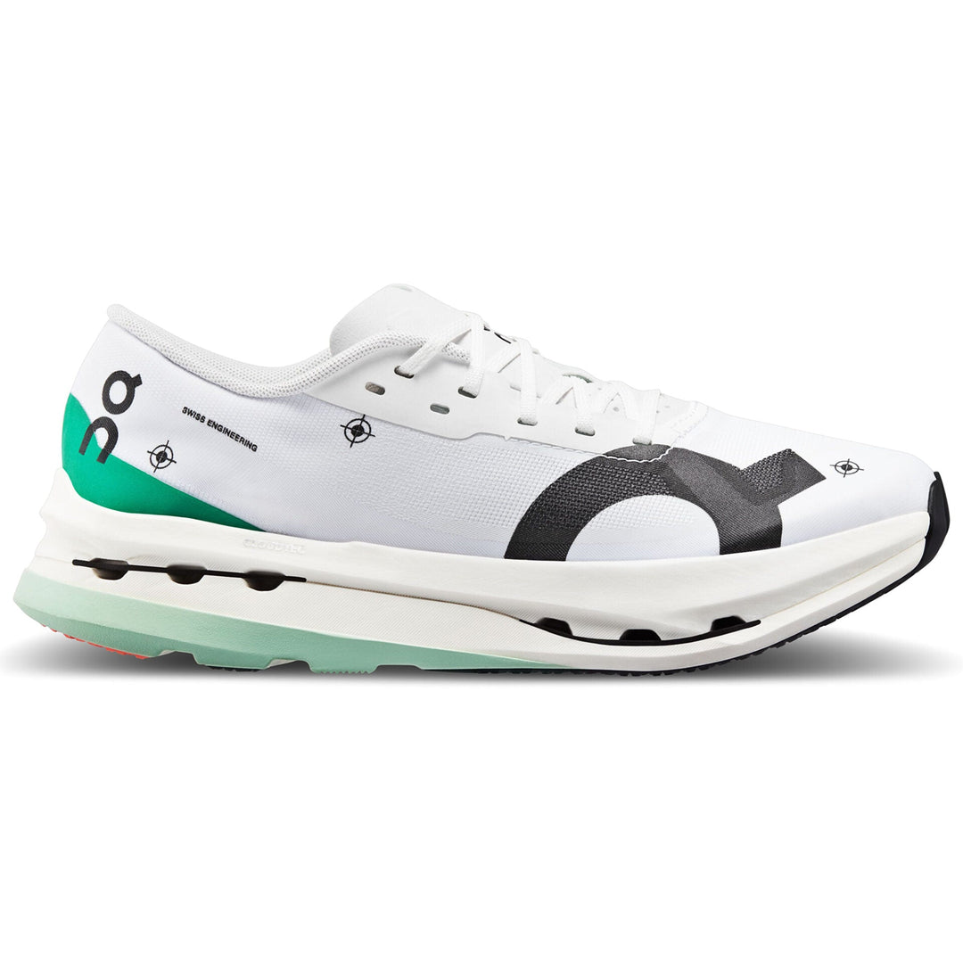 Men's On Cloudboom Echo 3, Undyed-White/Mint, 10 D Medium