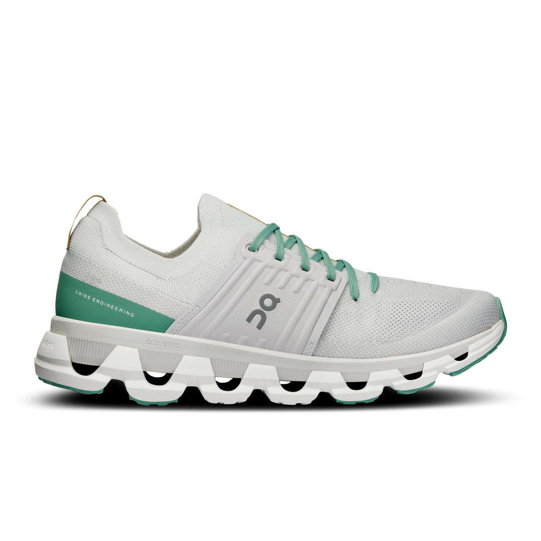 Men's On Cloudswift 3, White/Green, 12.5 D Medium