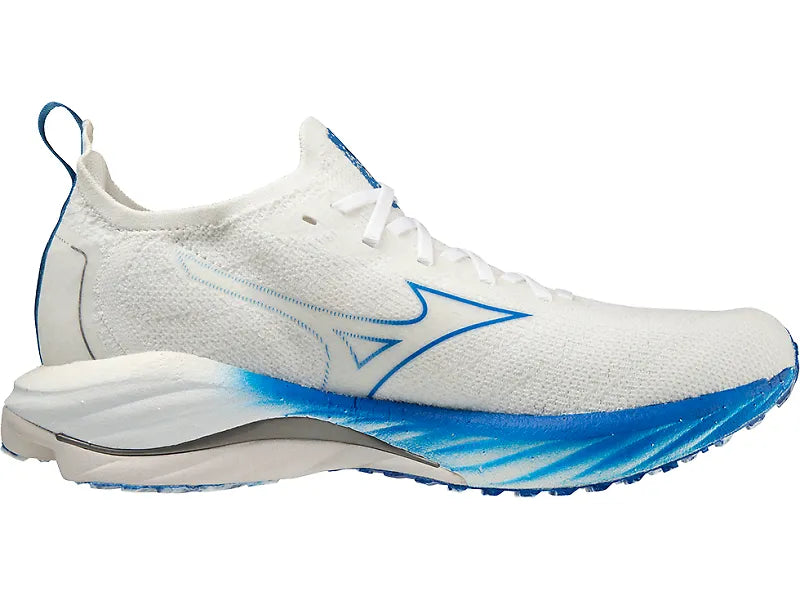 Men's Mizuno Wave Neo Wind, Undyed White/Peace Blue, 11.5 D Medium