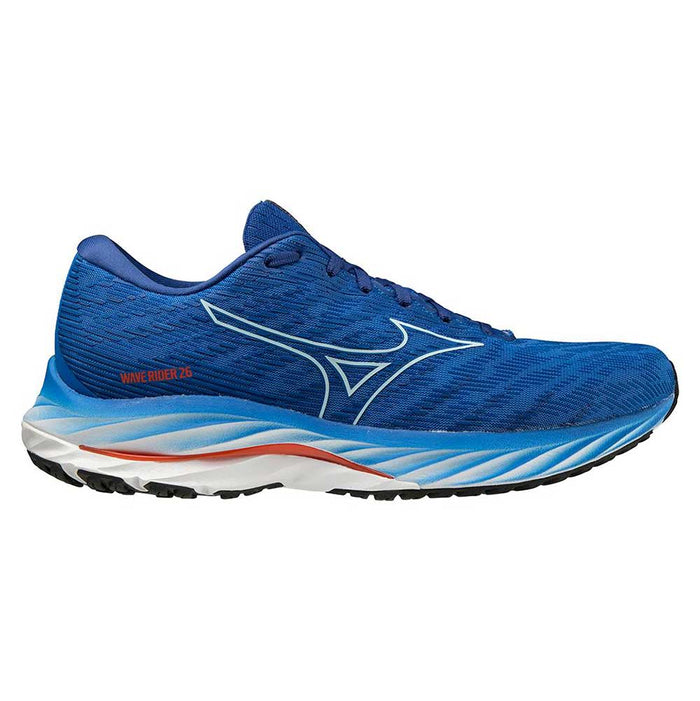 Men's Mizuno Wave Rider 26, Super Sonic/Ice Water, 9 D Medium
