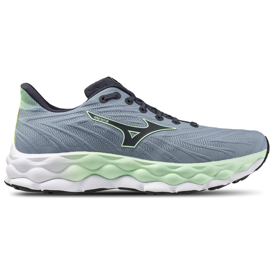 Men's Mizuno Wave Sky 8, Citadel/Vintage Indigo, 10 D Medium