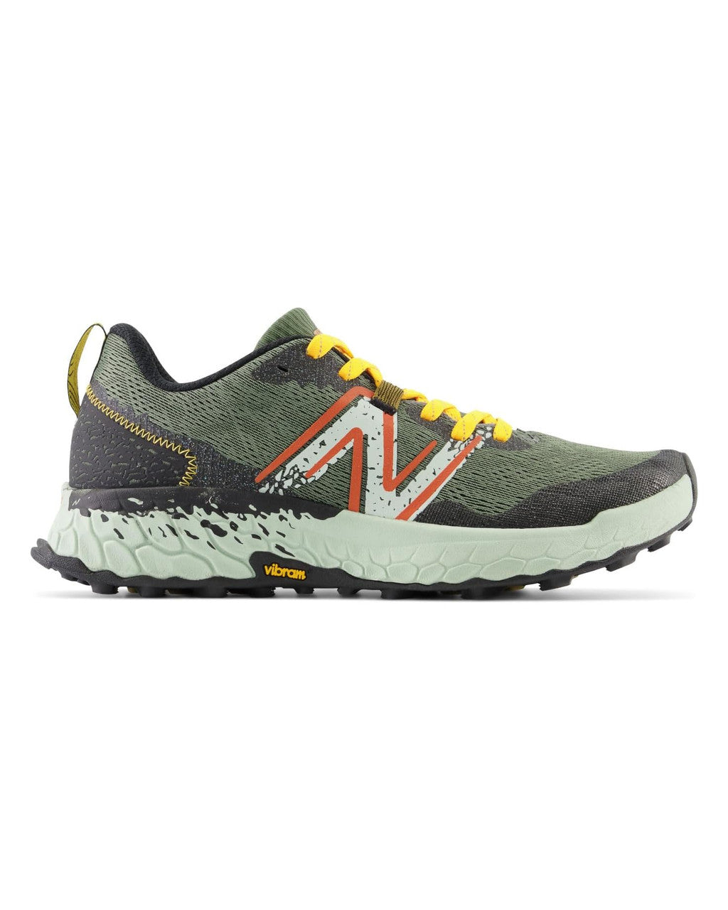 Men's New Balance Fresh Foam X Hierro V7, Deep Olive Green/Black, 12 2E Wide