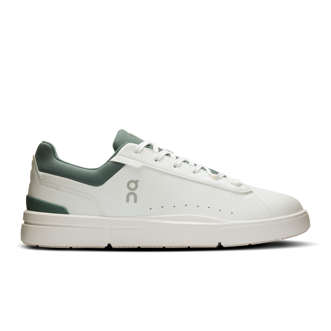 Men's On The Roger Advantage 2, White/Olive, 9 D Medium
