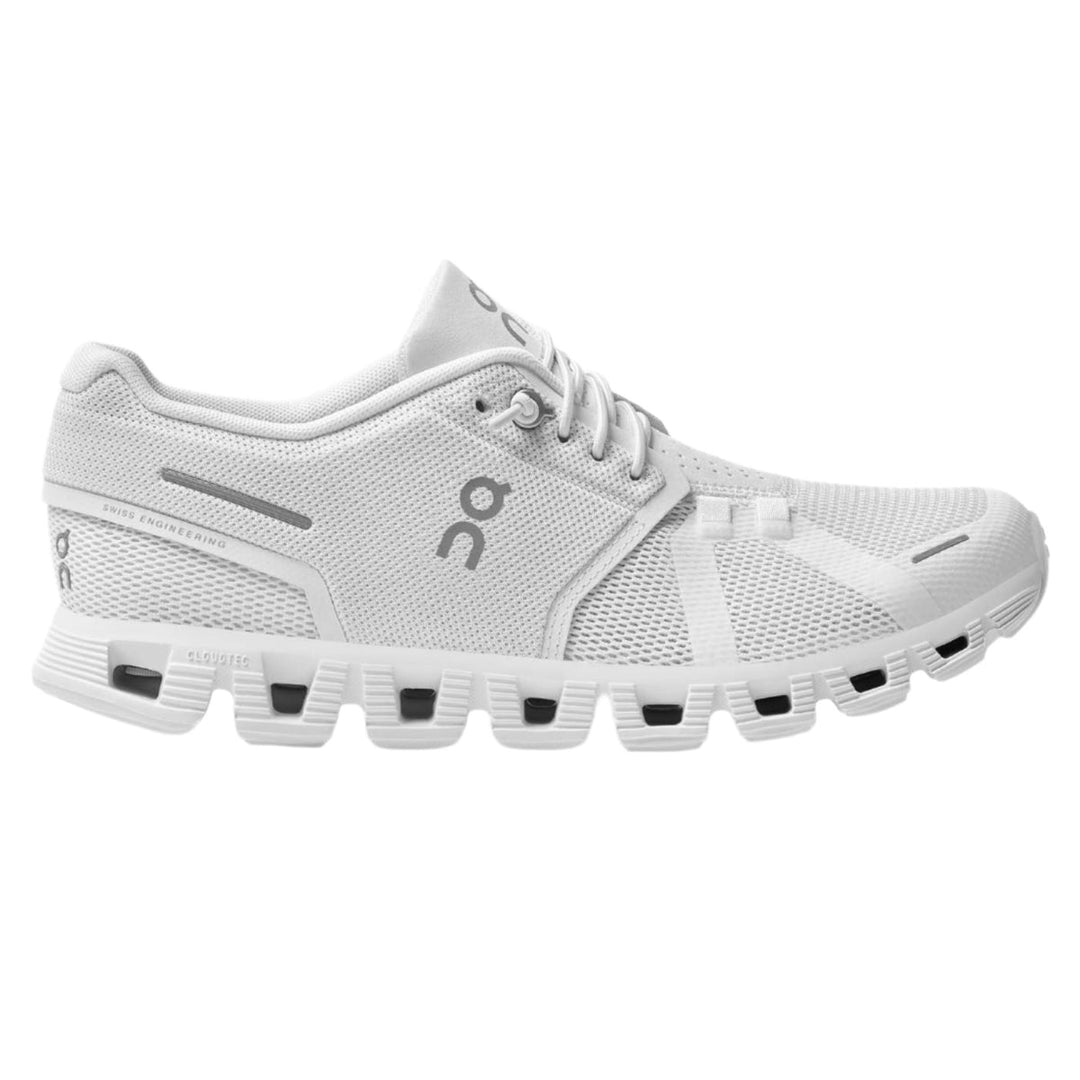 Men's On Cloud 5, All White, 7 D Medium