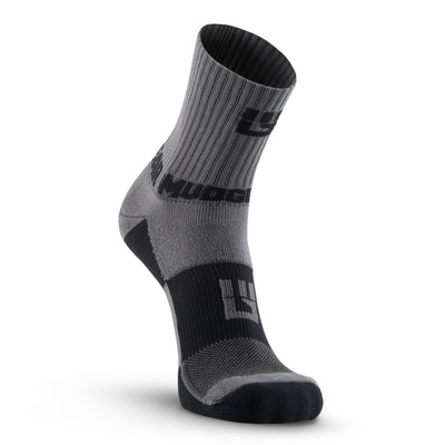 5" Crew Height Trail Running Sock (Gray/Black)