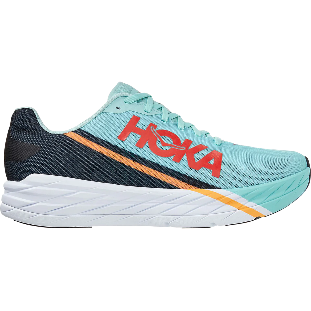 Men's Hoka Rocket X, Eggshell Blue/Black, 8 D Medium