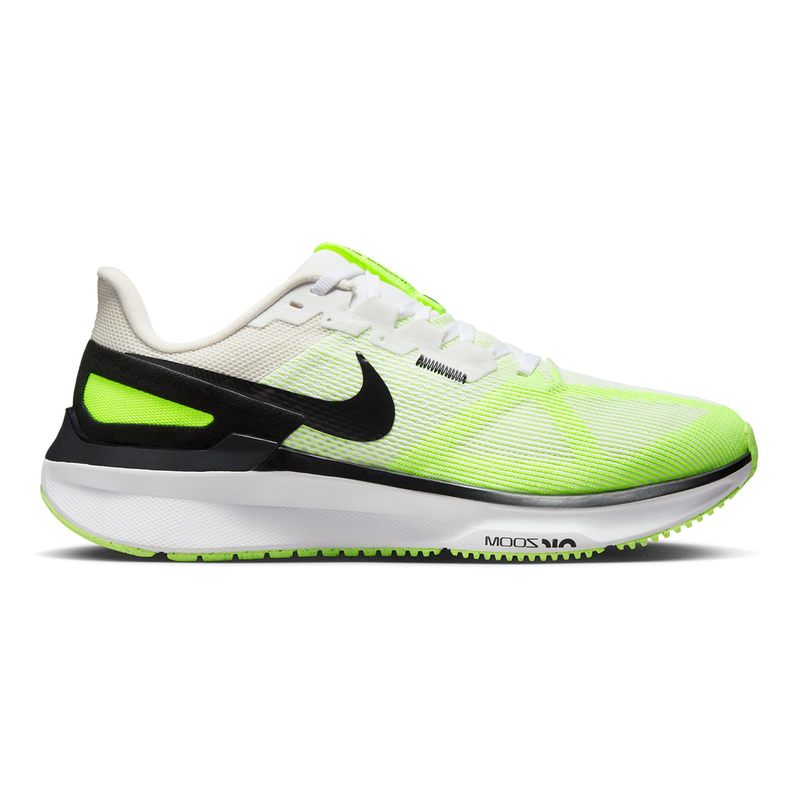 Men's Nike Structure 25, White/Black-Volt-Phantom, 11.5 D Medium