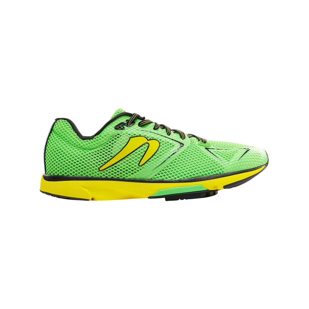 Men's Newton Running Distance 11 B, Green/Yellow, 6 D Medium
