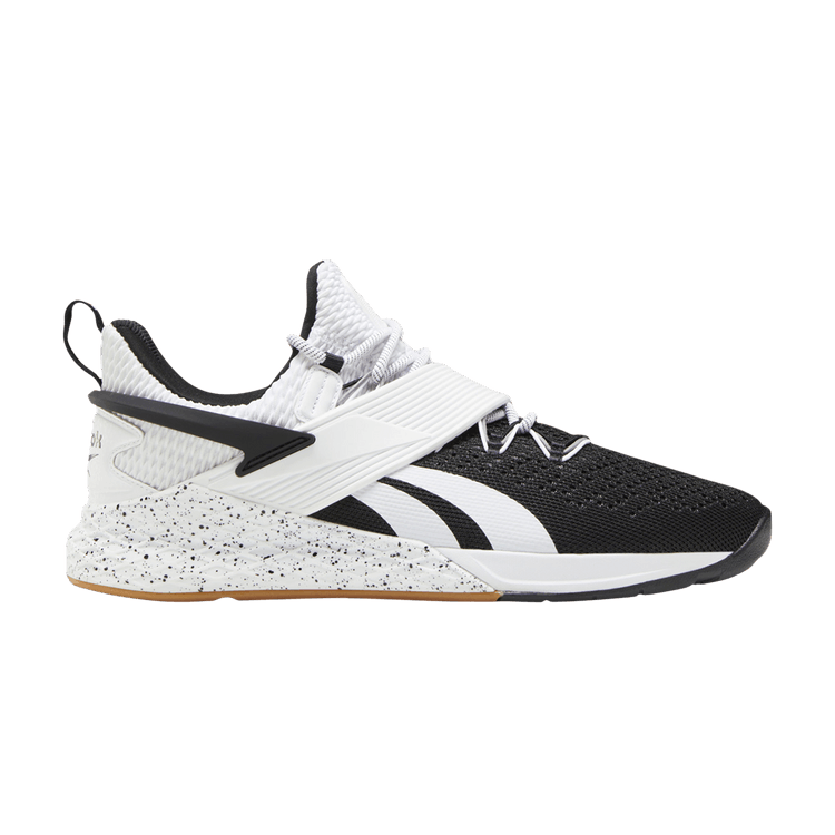 Men's Reebok Nano X Froning, Black/White Lee 7, 12 D Medium