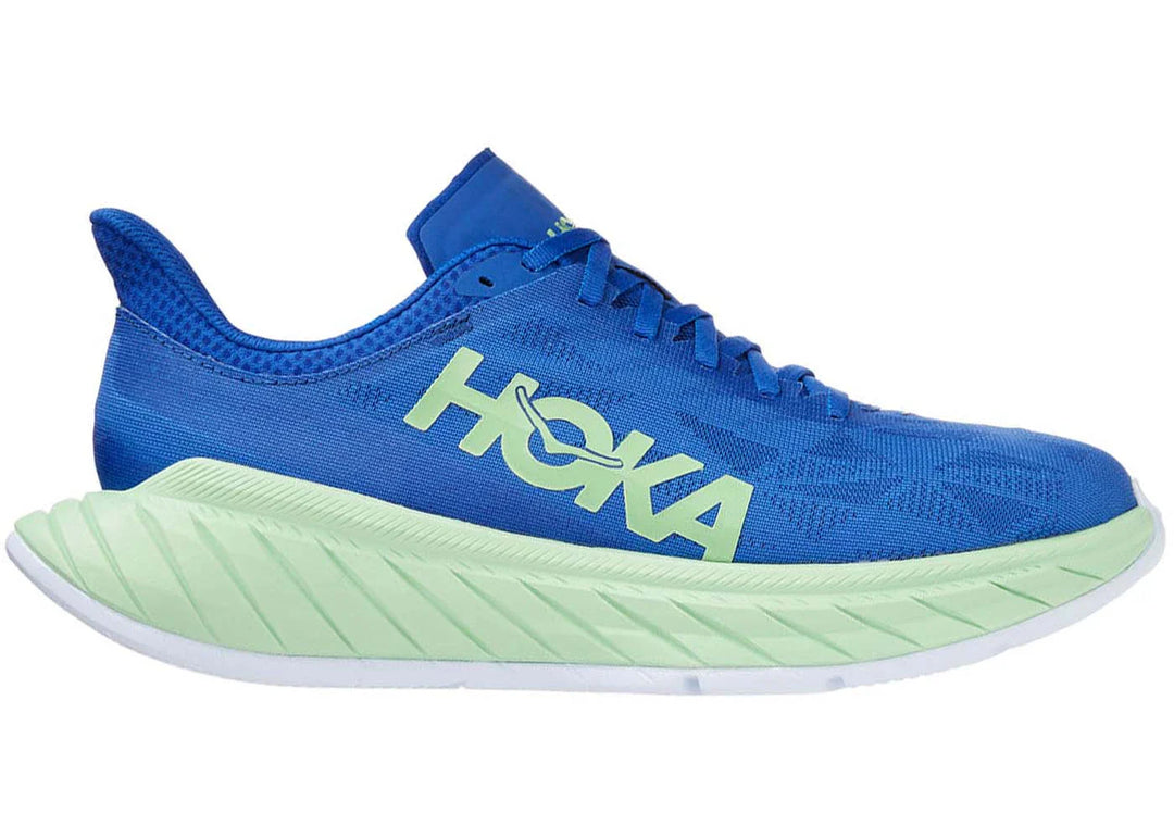 Men's Hoka Carbon X 2, Dazzling Blue/Green Ash, 8 D Medium