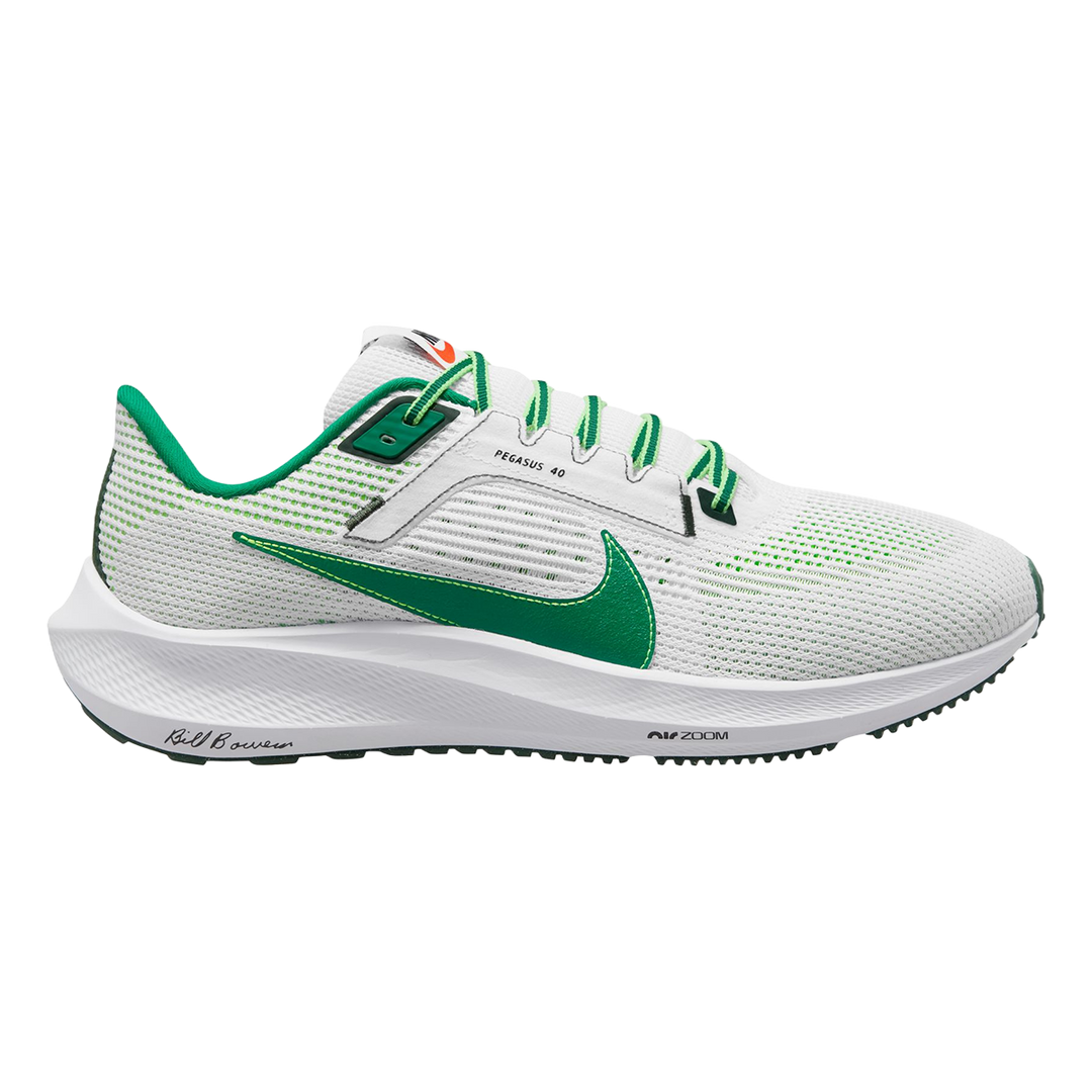 Men's Nike Pegasus 40 Premium, White/Fir/Green Strike/Malachite, 11.5 D Medium