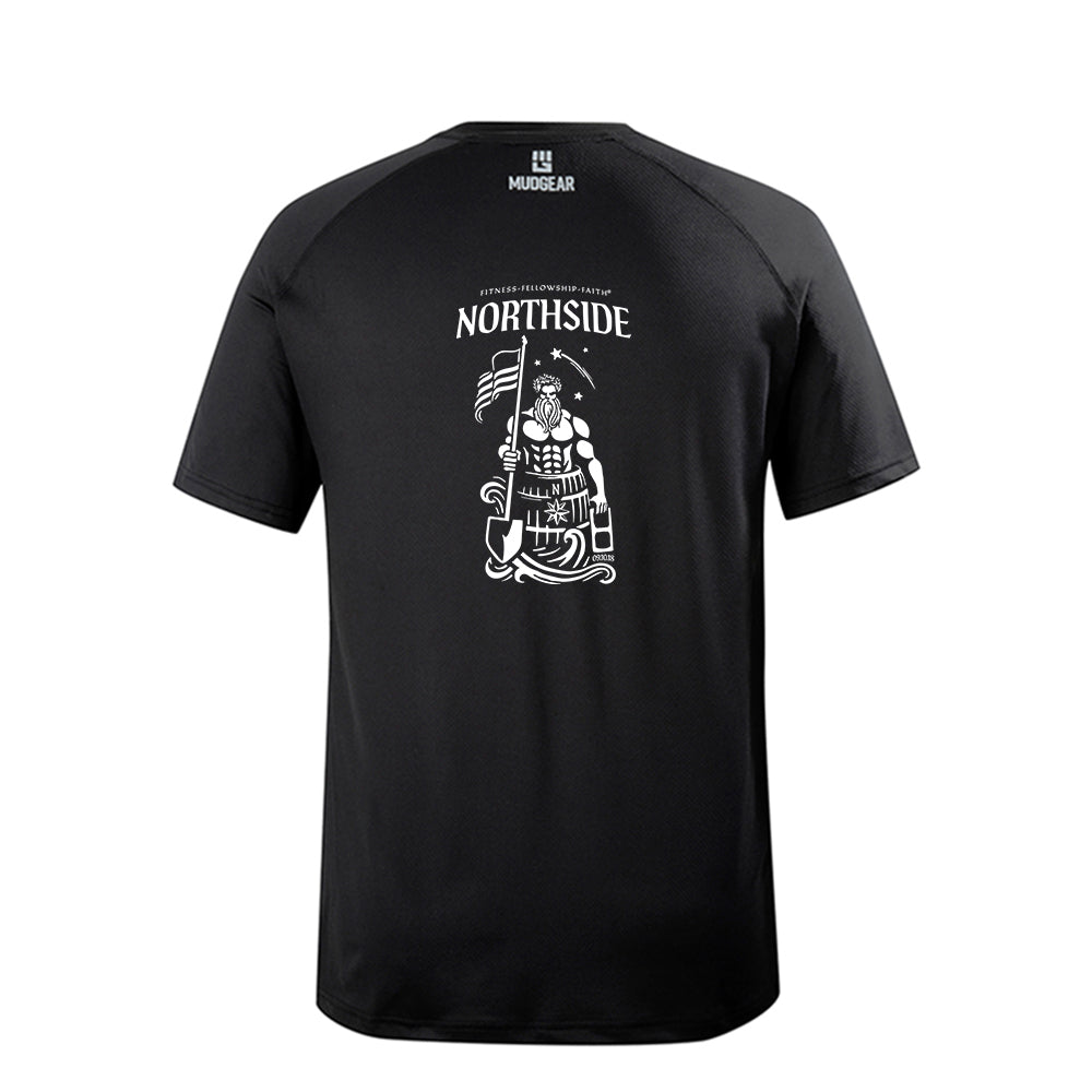 CLEARANCE ITEM - F3 Northside - DTF Logo - MudGear Loose Tee Short Sleeve (Black/Large)