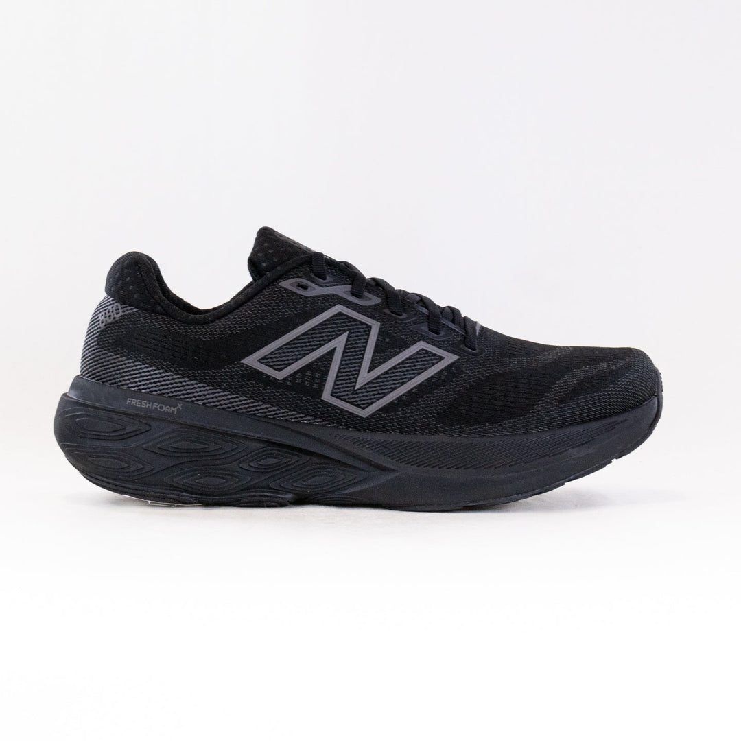 Men's New Balance Fresh Foam X 880v15, Black/Black/Black Metallic, 15 D Medium