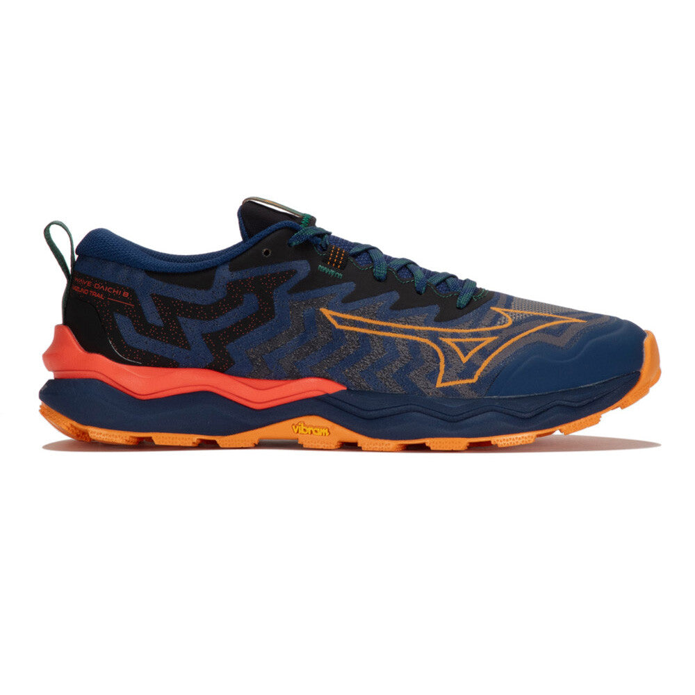 Men's Mizuno Wave Daichi 8, Estate Blue/Apricot, 11.5 D Medium