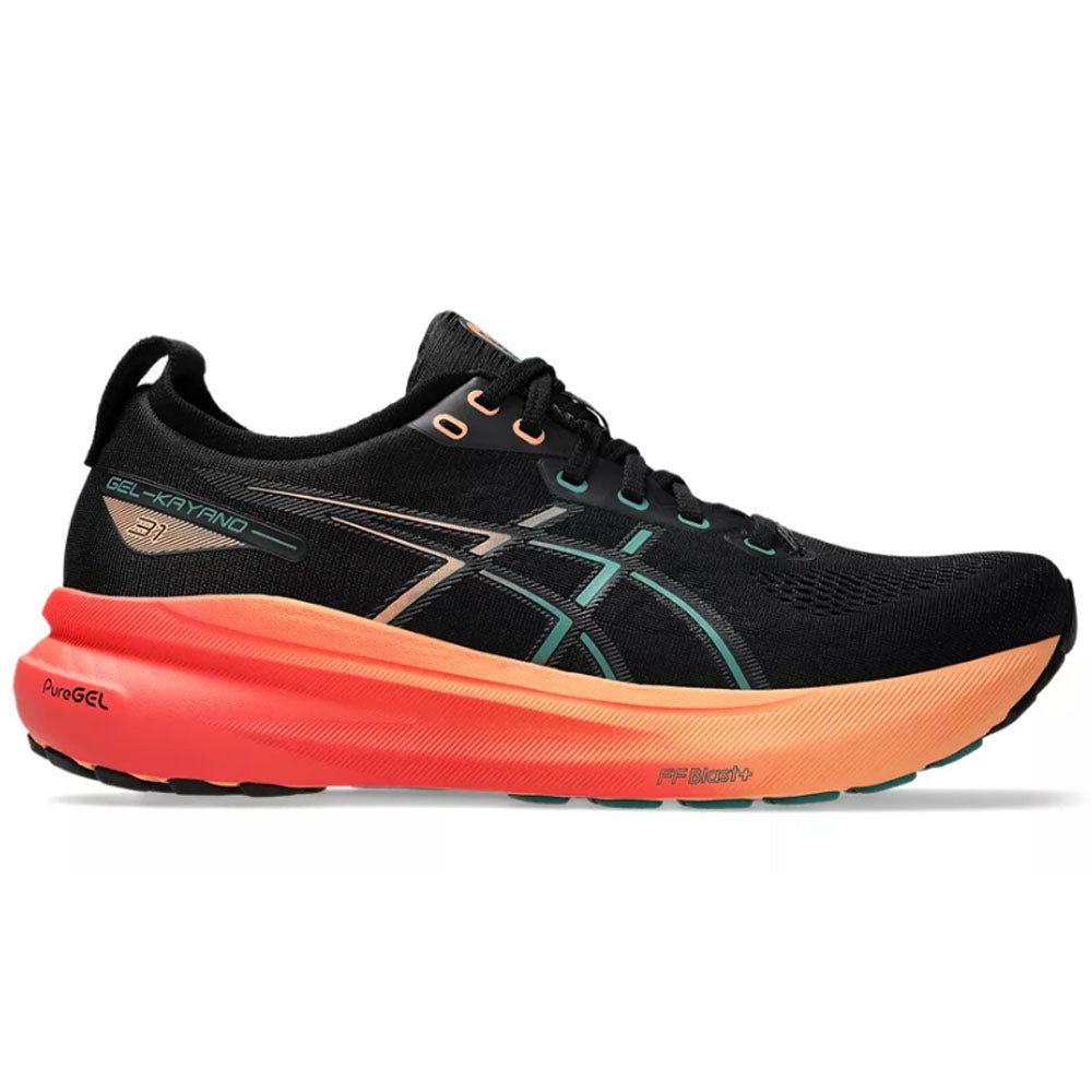 Men's Asics Gel-Kayano 31, Black/Rainy Lake, 11 2E Wide