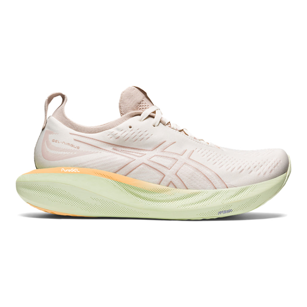 Men's Asics Gel-Nimbus 25, Cream/Fawn, 12 D Medium