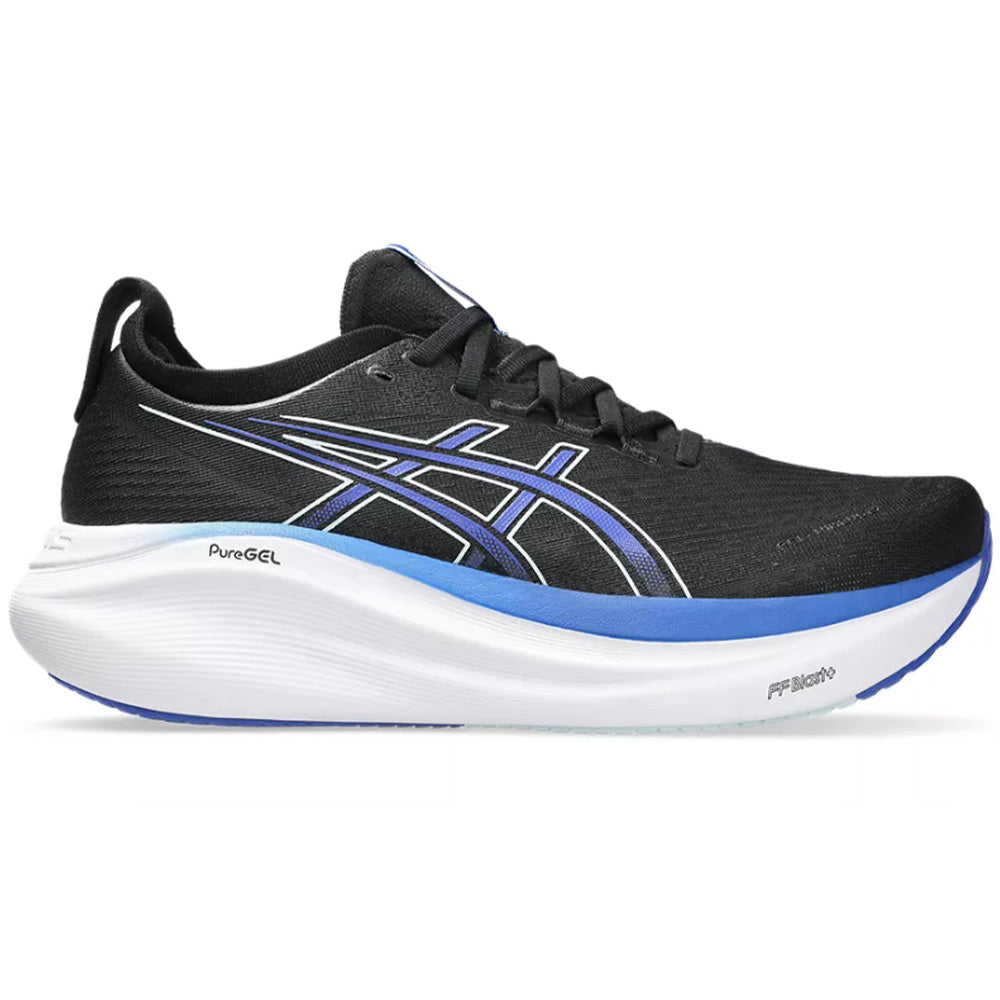 Men's Asics Gel-Nimbus 27, Black/Dark Cobalt, 10.5 D Medium
