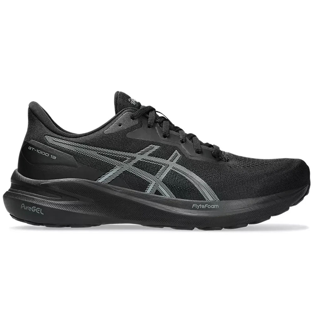 Men's Asics GT-1000 13, Black/Steel Grey, 11 D Medium