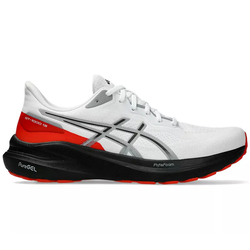 Men's Asics GT-1000 13, White/Black, 11.5 D Medium