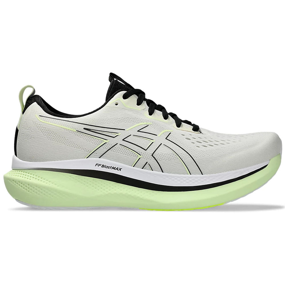 Men's Asics Glideride Max, Birch/Black, 13 2E Wide