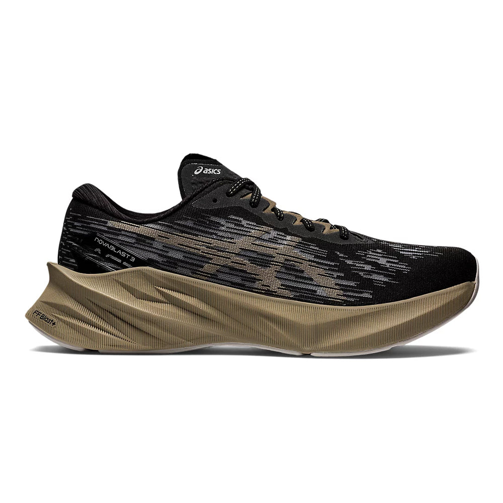 Men's Asics Novablast 3, Black/Mink, 14 D Medium
