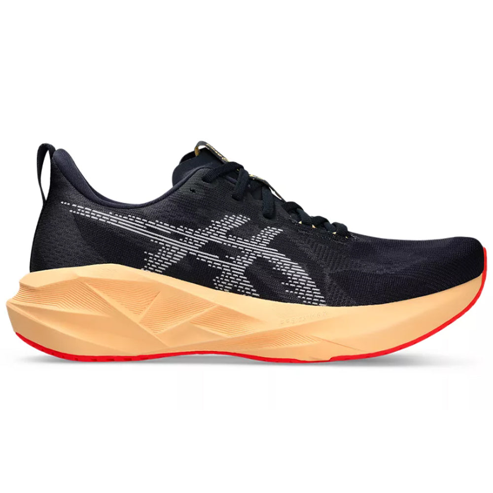 Men's Asics Novablast 5, Midnight/Orange Glow, 11 2E Wide