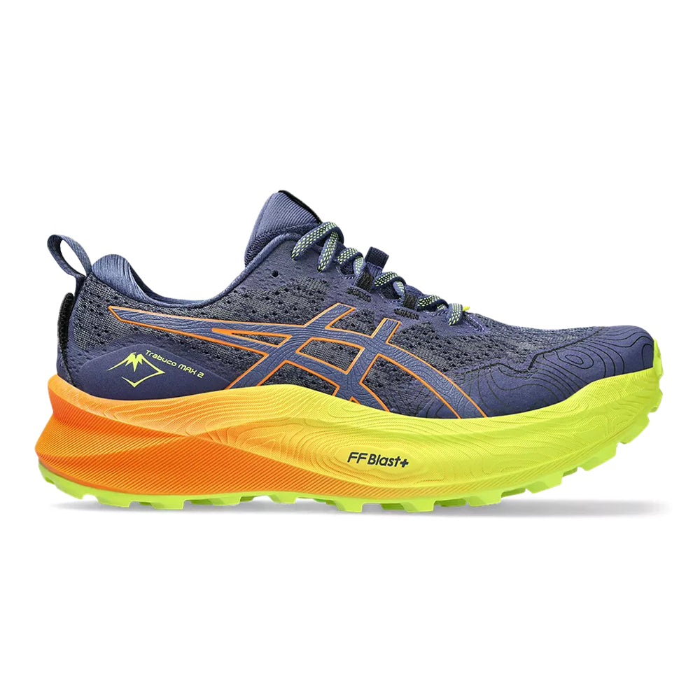 Men's Asics Trabuco Max 2, Deep Ocean/Bright Orange, 9.5 D Medium