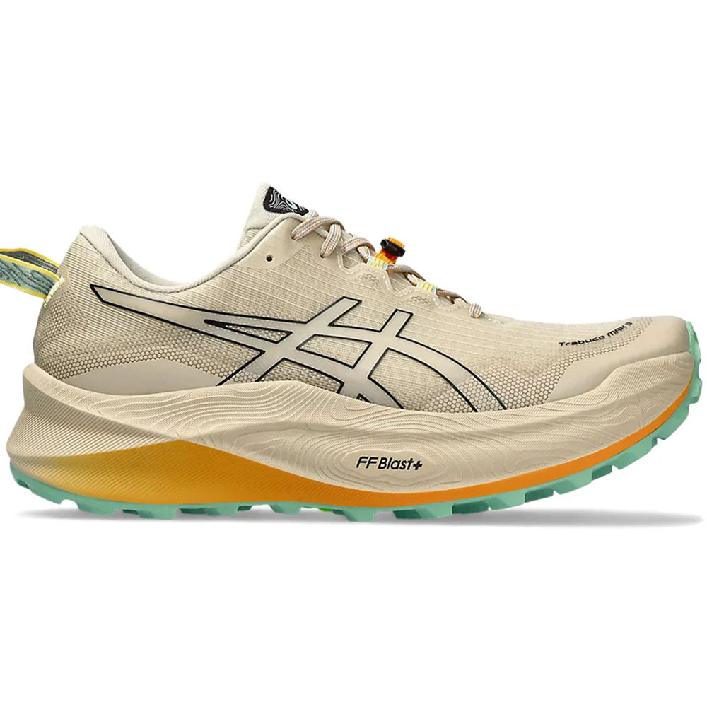 Men's Asics Trabuco Max 3, Feather Grey/Black, 10 D Medium