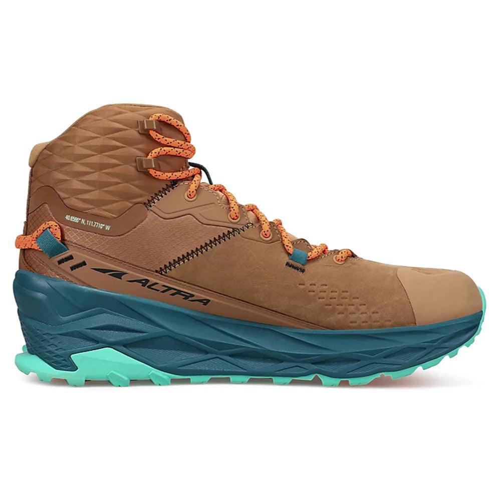 Men's Altra Olympus 5 Hike Mid GTX, Brown, 12.5 D Medium