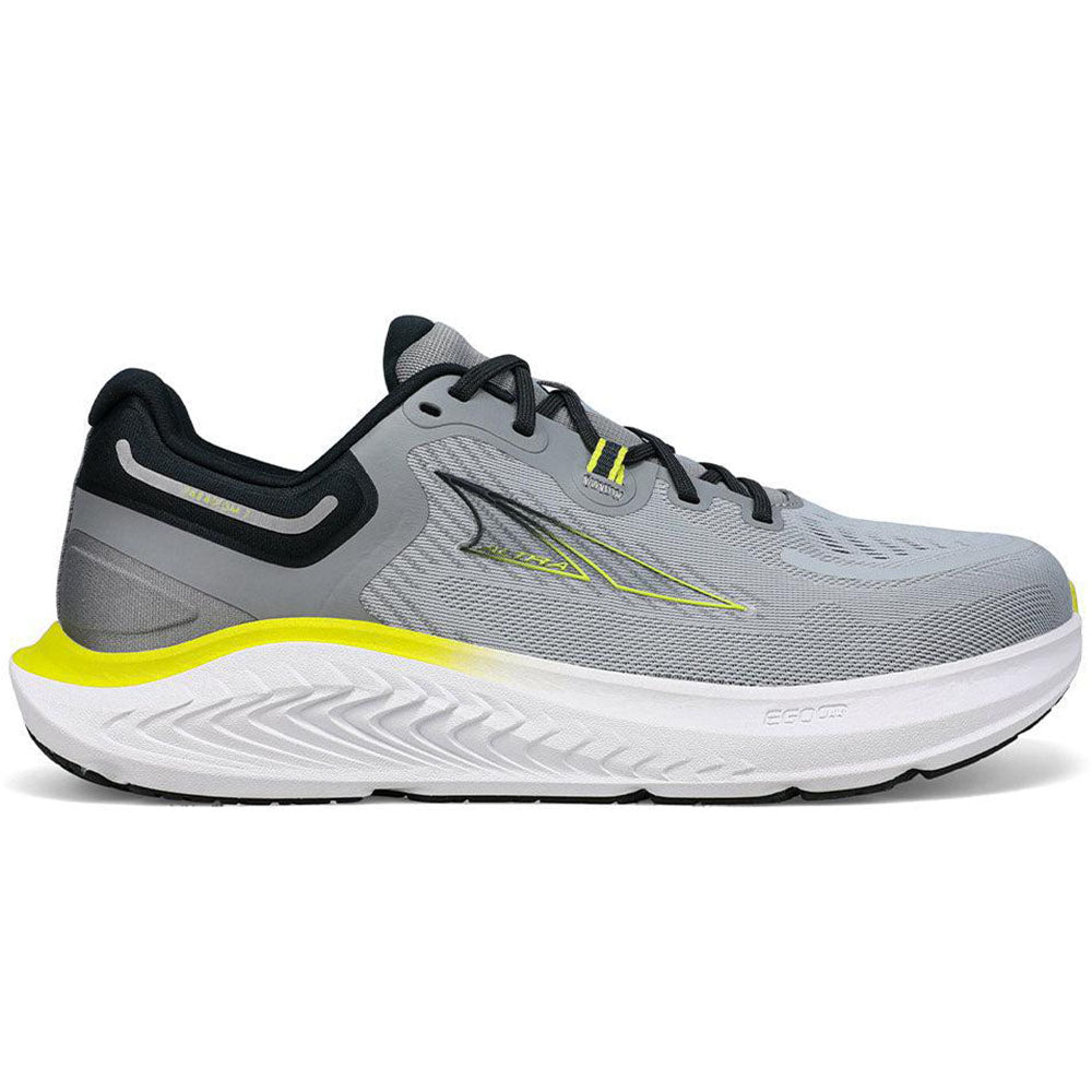 Men's Altra Paradigm 7, Gray/Lime, 10 D Medium