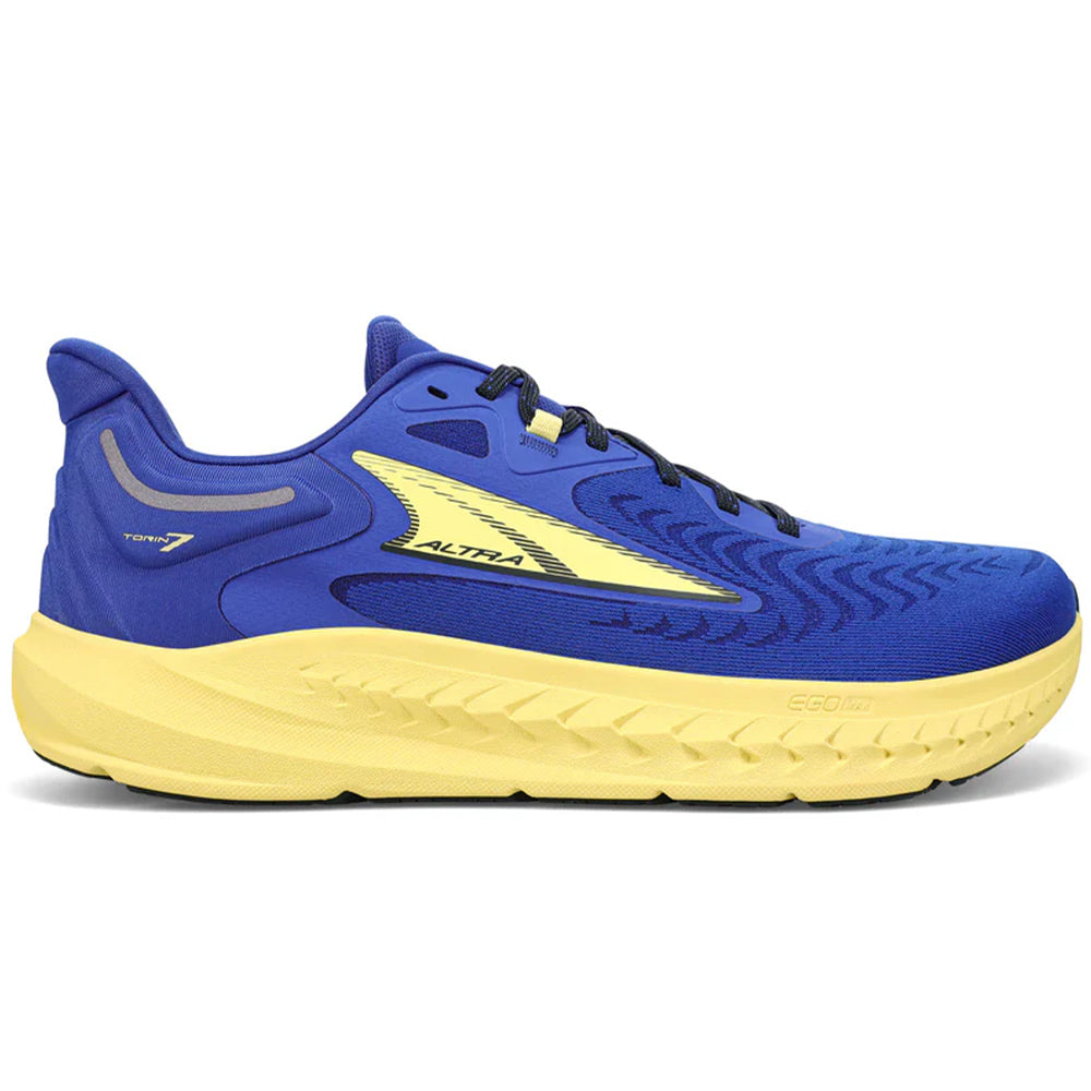 Men's Altra Torin 7, Blue/Yellow, 7 D Medium