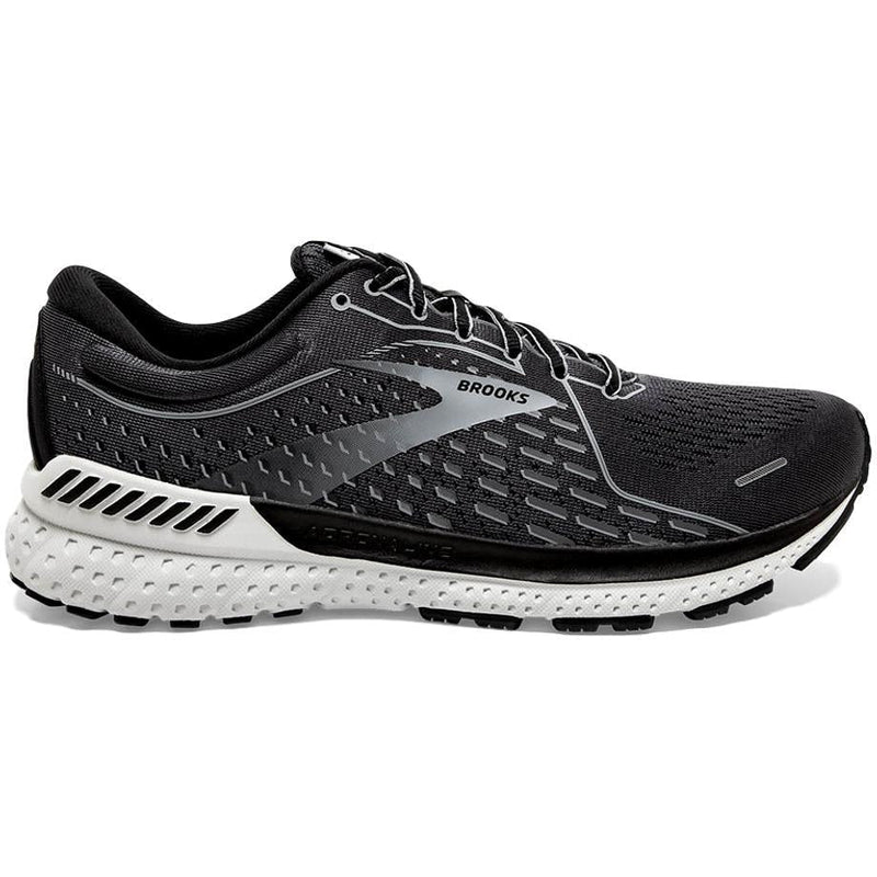 Men's Brooks Adrenaline GTS 21, Blackened Pearl/Black/Grey, 11 B Narrow