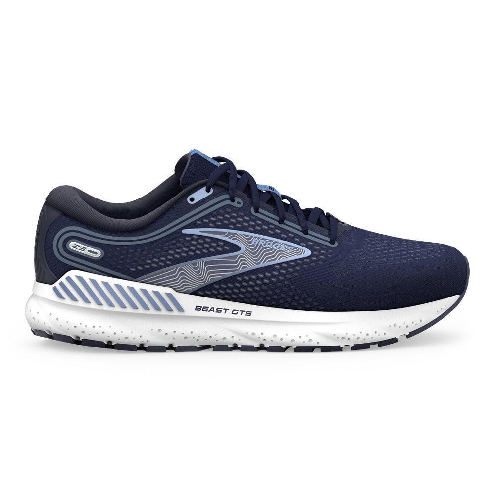 Men's Brooks Beast GTS 23, Peacoat/Blue/White, 8 D Medium
