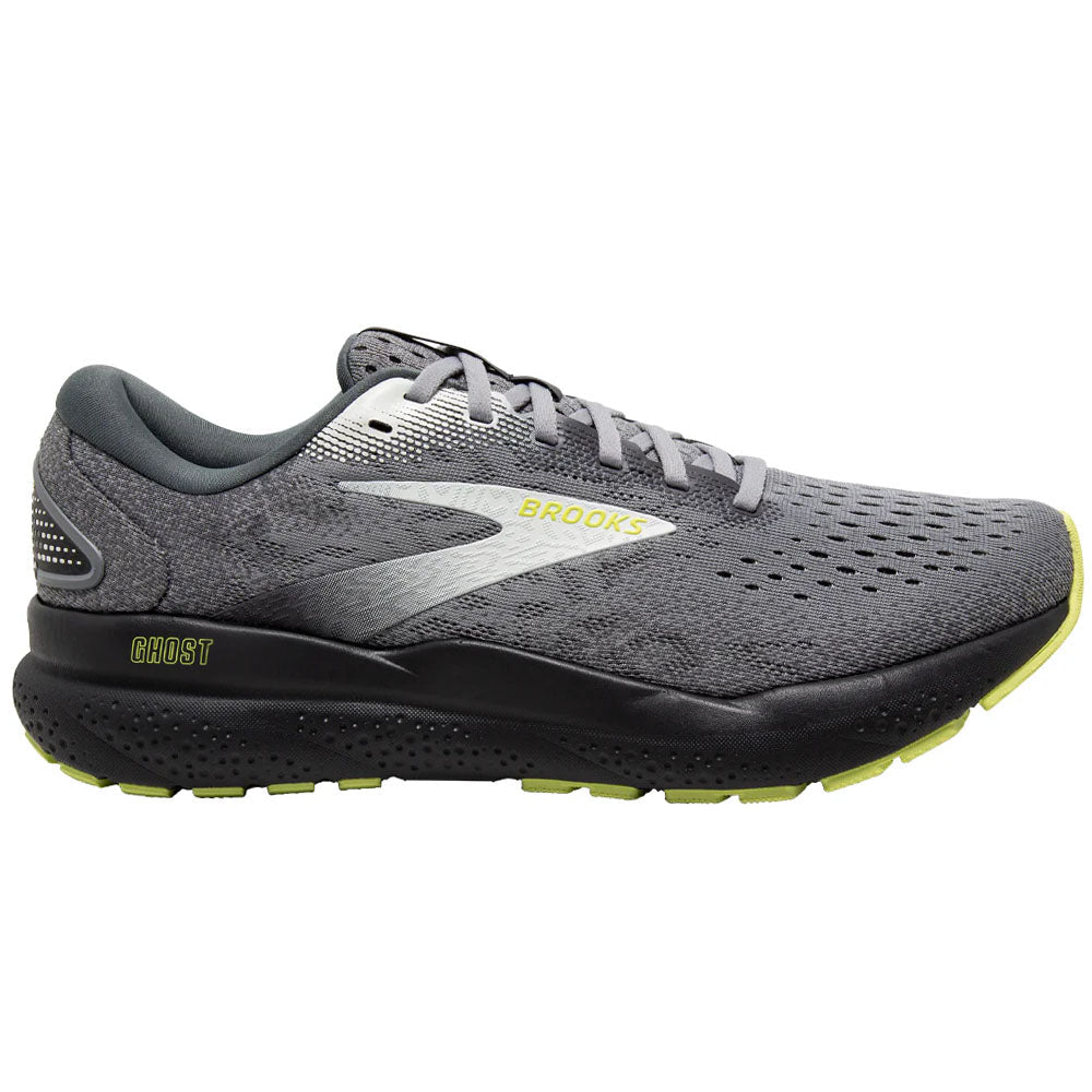 Men's Brooks Ghost 16, Primer/Grey/Lime, 14 D Medium