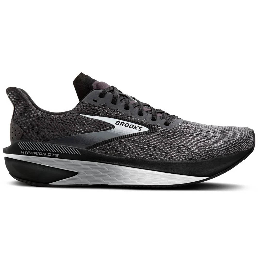 Men's Brooks Hyperion GTS 2, Black/Ebony/Primer Gray, 7.5 D Medium