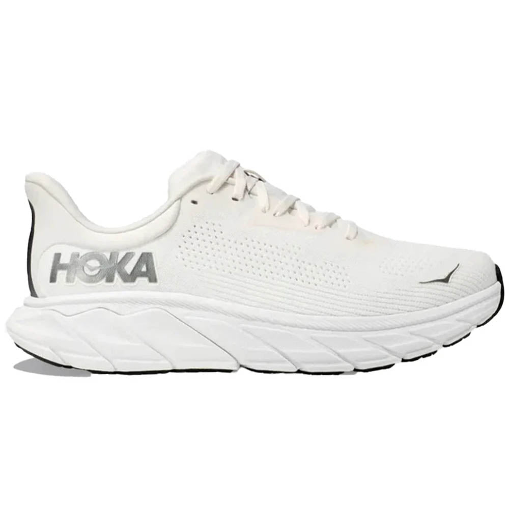 Men's Hoka Arahi 7, Blanc De Blanc/Steel Wool, 10.5 2E Wide