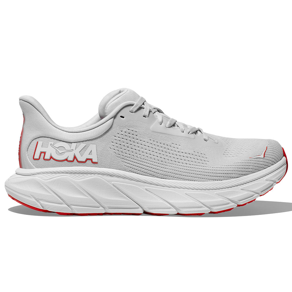 Men's Hoka Arahi 7, Cosmic Grey/Tomato, 9.5 D Medium